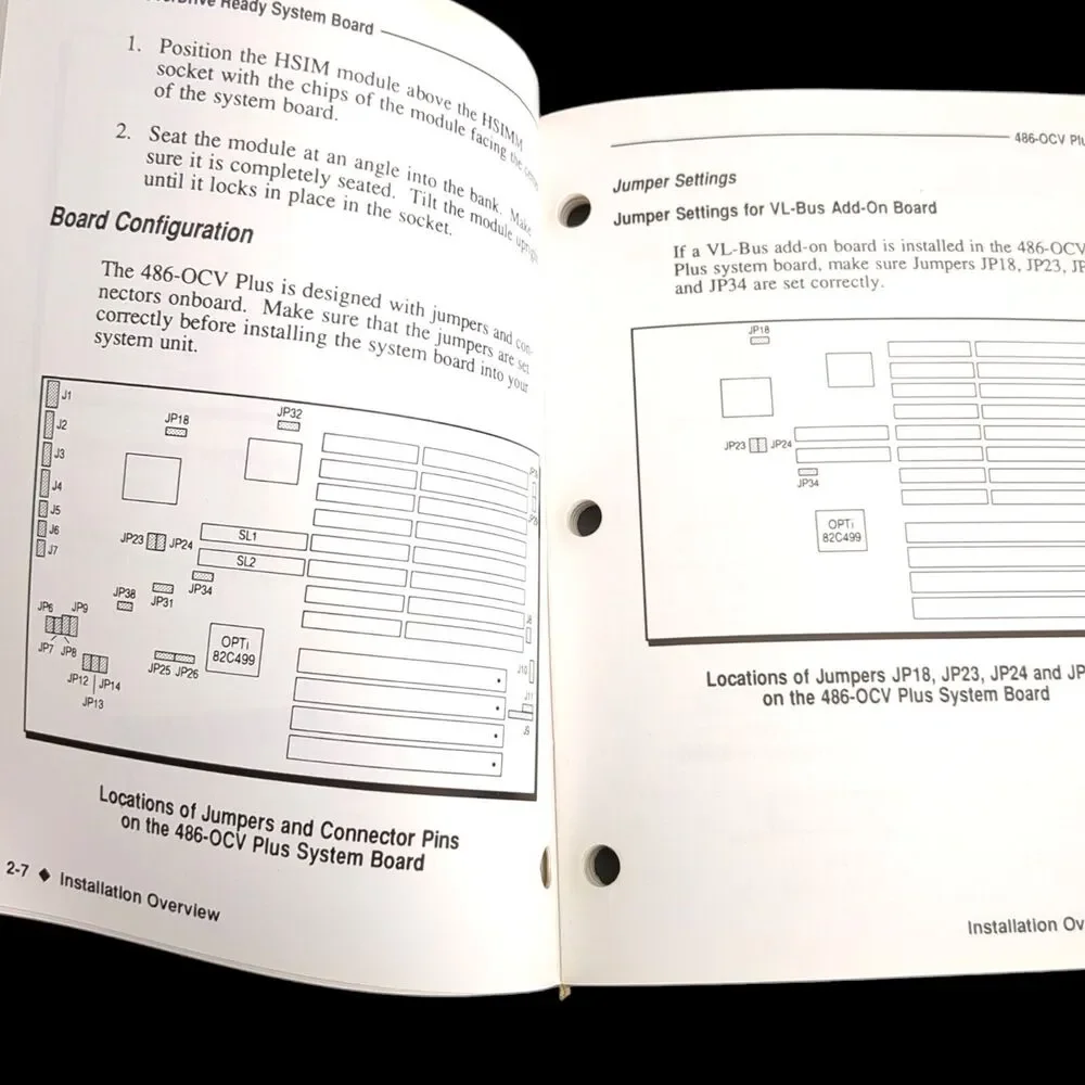 486-OCV Plus System Board User's Manual, Mother Board, Main Board